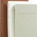 Set of 3 Decorative Books for Home Decor - Vintage Fake Books for Decoration, Mini Aesthetic Book Set for Coffee Table, Shelf & Decorative Boxes (brown)