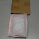 Wedama TSA Approved Toiletry Bag, 2 Pack Clear Makeup Bags with Handles, Quart Size Toiletry Bags, PVC Clear Cosmetic Bags for Women and Men, Carry on Airport Airline Compliant Bag, Pink