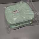 2 x Travel Makeup Bag for Women, Large Capacity Cosmetic Bags for Girls, Compact Pouch Make up Organizer, Waterproof Toiletry Bag with Divider and Handle (Green2)