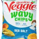Sensible Portions Garden Veggie Wavy Chips, Sea Salt, 5 Oz (Pack of 12), BB Date 12/28/2024