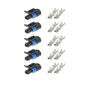 5Pcs 12162193 2 Way Female 10Pcs 12124075 for Metri-Pack 150.2 Pull-to-Seat Automotive Device Connectors with Terminals