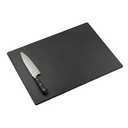 Thirteen Chefs Black Plastic Cutting Board  18 x 12 Inch Large, 1/2" Thick HDPP Poly for Restaurants and Commercial Kitchens, NSF Stamped