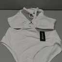 AI'MAGE Women's One Piece Swimsuits Tummy Control O Ring Cutout High Waisted Bathing Suit Tie Back Swimwear, L