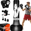 JUOIFIP Punching Bag 70 Inch - Heavy Punching Bag with Boxing Gloves and Electric Air Pump, MMA, Muay Thai, Adult Fitness Training
