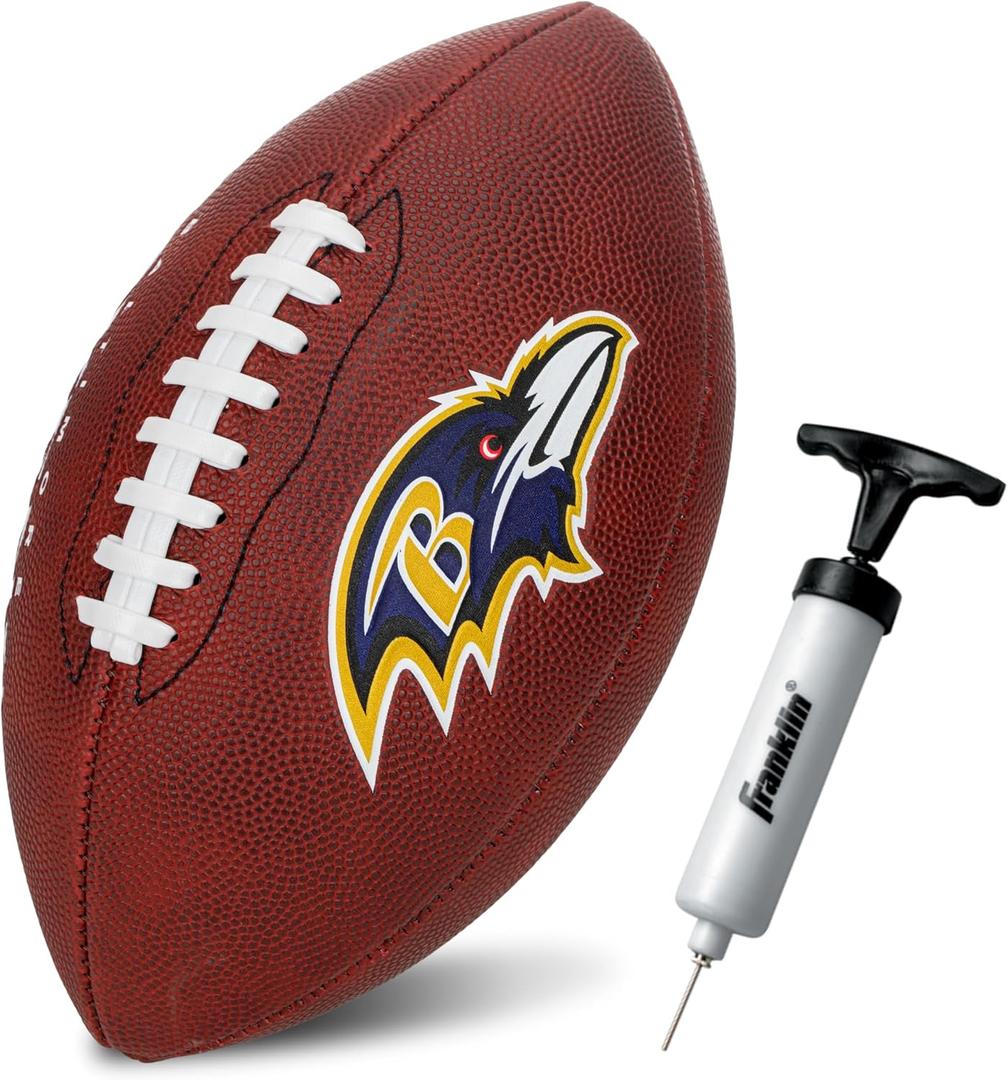 Franklin Sports NFL Football - Youth Junior Size Football for Kids - Official NFL Team Logo + Colors - Fan Shop Ball