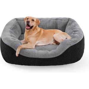 INVENHO Large Dog Beds Large Sized, Washable Orthopedic Warming Soft Sleeping Durable with Anti-Slip Bottom