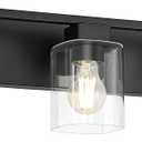 21.6 Inch Bathroom Light Fixtures, with Clear Glass Shade