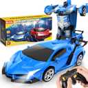 Transform Remote Control Car Toy for Kids 4 5 6 7 8, Remote Control Car for Boys 4-7, Transform Cars for Boys 4-6, Toy Car 5 Year Old Boy, Toys for 3 4 5 6 7 8 9 10 11 12 Years Old Boy, Blue