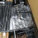 Ulif M5 Wall Mounted Clothes Garment Rack, Heavy Duty Closet Storage and Organizer System with 6 Shelves and 3 Expandable Hanger Rods, Space Saver Suit (46.2-102.4)" W x 14" D x 83.1" H, Black