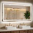 30x50 LED Bathroom Mirror with Lights, Lighted Vanity Mirror for Wall