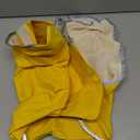 SlowTon Dog Raincoat, Adjustable Dog Rain Jacket Clear Hooded Double Layer, Waterproof Poncho with Reflective Strip Straps and Storage Pocket for Small Medium Large Dog (Yellow XL)