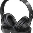 Wireless Headphones for TV, TV Headphones Wireless for Seniors, Versatile Charging Dock with Transmitter, Instant Audio Sync, 65-Hour Battery Life, Ideal Gift for Parents & Seniors (Black)