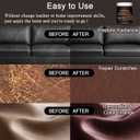 Leather Recoloring Balm & Color Restorer - 10OZ Multipurpose Dye & Paint for Faded Leather Couches, Car Seats, Shoes | Fix Scratches on Clothing, Furniture & Accessories(Medium Brown)