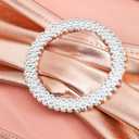 50 PCS Spandex Rose Gold Chair Sashes for Wedding Stretch Chair Bands with Buckles Universal Elastic Chairs Ties Bows for Party Folding Chairs Celebration Ceremony Christmas Events Decorations