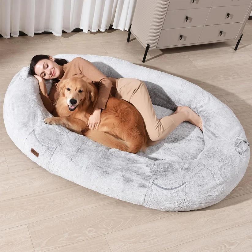 WOZOKE HUMAN DOG BED Size 51x38 inches