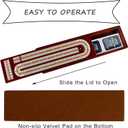 Juegoal Upgrade Wood Cribbage Board Game Set, Solid Wooden Continuous 3 Track Board with Larger Storage Area, 9 Metal Pegs and 2 Decks of Playing Cards, Travel Portable Cribbage Game Sets
