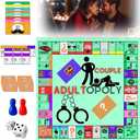 Adult Board Game,Couple Adult Opoly Board Game,Adult Couples Board Games,Couples Adults Board Games,Couples Game Cards Board Game Props,Date Night Ideas,Couples Date Night Games