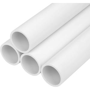 4Pcs 1-1/2 Inch PVC Pipe 34"(2.83FT) Long White Sch40 Industrial PVC Pipes for Home DIY, Greenhouse, Garden, Farm, Workshop, Furniture Grade(1.50" x 34"L)