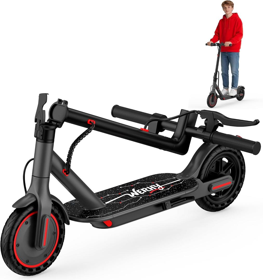 WERHY Electric Scooter, 500W/350W Powerful Motor & 8.5''/10'' Solid Tire