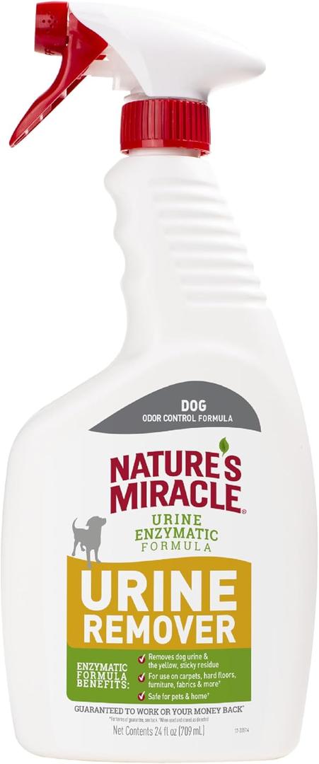 2 x Nature's Miracle Dog Urine Remover, 24 Ounces, Enzymatic Formula