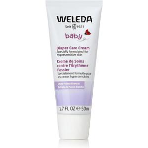 Weleda Baby White Mallow Diaper Care Cream, 1.7 Fluid Ounce, Fragrance Free Plant Rich Protection with White Mallow, Pansy, Sesame and Coconut Oils