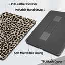 MOROCK Case for All-New 7" Kindle Paperwhite and Colorsoft Paperwhite Signature Edition(12th Generation-2024 Released),Premium PU Leather Cover with Hand Strap, Auto Wake/Sleep, Khaki Leopard Print