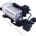 Air Suspension Compressor Pump with Bracket and Distribution Valve integrated Compatible with BMW X5 F15 F85 2014-2018,BMW X6 F16 F86 2015-2019 (2014-2019 BMW X5/X6)