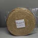 Round Woven Placemats 13 Inch Set of 10 - Boho Rattan Placemat Natural Water Hyacinth Placemats, Farmhouse Weave Place Mats, Rustic Braided Wicker Table Mats for Dining Table,Home,Wedding