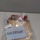 AmyHomie Artificial Flower Dark Red Rose 25pcs Real Looking Fake Roses w/Stem for DIY Wedding Bouquets Centerpieces Arrangements Party Baby Shower Valentines Day Christmas Tree Decorations