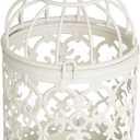 Hanging Birdcage Lantern, Metal Tealight Holder Vintage Decorative Hanging Candle Holder Lantern Centerpieces for Wedding Halloween Christmas Table Decoration