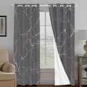 Grey Blackout Curtains 84 Inch Length 2 Panels Set, Insulated Thermal Sound Privacy Drapes Grommet Room Darkening Curtains Window for Bedroom Living Room Winter(W52xL84,Gray), Machine Washable