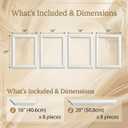 REFGY Peel and Stick Wall Molding Kit, 20"x16" Pre-Cut Wainscoting Panels, Ready-to-Assemble Self-Adhesive Walltrim for Living Room Bedroom Accent Wall Dcor, Paintable & Lightweight Polystyrene