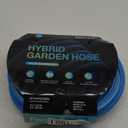 Fevone 25ft Heavy Duty Garden Hose, Lightweight and Flexible, Water Hose  5/8" ID, Burst 600 PSI, Hybrid Polymer, Kink-Resistant, 3/4" GHT Aluminum Fittings, Drinking Water Safe