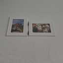 Vertical Horizontal Combo, Art Double 6x8 White Wood Foldable Picture Frame -  Portrait and Landscape View