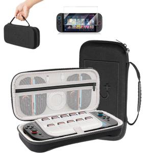 Growalleter Carrying Case Compatible with Nintendos Switch 2- Hard Shell Travel Case with 10 Game Cartridge Holders, Shockproof EVA Shell + Soft Inner Liner, Mesh Pocket for Accessories (Black)