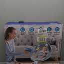 Electric Baby Swing for Infants to Toddler| Portable Infant Swing with Remote Control, Rocker with 5 Speeds, 3-Point Harness for Baby Boy Girl (Light Grey)