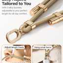 TORRAS Phone Lanyard Crossbody with 2 Phone Tabs, Adjustable Anti Theft Phone Strap for iPhone 17 Pro Max, Premium Metal Buckles, Universal Cell Phone Neck lanyard for Women and Men, Khaki