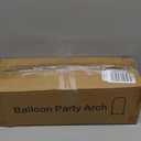 Metal Arch Backdrop Stand and Cover Set 7.2 ft, Wedding Arch Stand with Black Cover for Party, Birthday, Wedding, Bridal Shower, Baby Shower (Black, 7.2 ft)