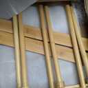 Sintuff Bamboo Wall Mounted Drying Rack with 8 Swivel Arms, 80 lbs, Natural, 20 inches