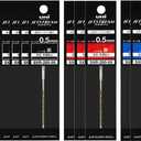 Mitsubishi pencil jet stream for PRIME replacement Wick SXR-200-05 mix free 10 pieces set (black, red, blue)