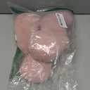 KAKIBLIN Baby Travel Pillow, Upgraded Baby Neck Pillows for Car Seat, Infant Neck Support Pillow for Head and Neck,Newborn Head Support for Car Seat, Stroller, Pushchair (Pink)