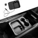 Xipoo 15W Wireless Charging Tray Compatible with 2019-2024 Dodge Ram Wireless Charger Pad Fast Charging Replacement for 2019-2024 Dodge Ram Accessories