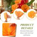 Glenmal 6 Pcs Hawaiian Paper Hibiscus Flowers 15.8 in Hawaii Summer Party Flower Decoration Large Hanging Flowers for Tropical Birthday Party Favors Supplies Tabletop Decor(6 Pcs,Hibiscus)
