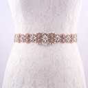 Crystal Wedding Belt for Bride,Bridal Belt Bridesmaid Sash Rhinestone Wedding Belt for Women Wedding Dresses Belt