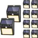 Solar Lights Outdoor,10 Pack Solar Motion Sensor Outdoor Lights With 3Lighting Modes