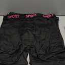 Men’s Black Boxer Briefs Underwear Pack, Boxer Briefs with Pockets for Men, Athletic Boxers for Men, Size M