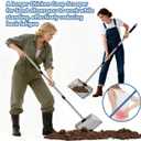 Chicken Poop Scooper for Sand, 15-Inch Large Adjustable Metal Chicken Poop Scooper, Chicken Manure Scoop is Suitable for Cleaning Chicken Coops, Stables, Cat Litter Boxes, Pastures