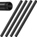 Black Iron Pipes,Industrial Punk DIY,Black,1"x 18",4Pack