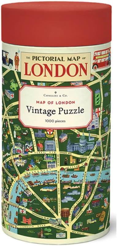 Cavallini 1000 Piece Puzzle, Map of London (PZL/LONMAP)