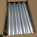 Land Guard 2Pcs Galvanized Steel Raised Garden Bed,8 x 4 x 1 ft Large Metal Raised Planter Beds, Aluminum Raised Garden Bed for Vegetables, 8 x 4 x 1ft(2pcs)